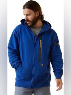 ARIAT Men's Performance Rebar Workman Full Zip Up Hoodie Size Medium